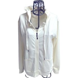 Cee Bee Cheryl Burke Cozy Cream Zip Up Hoodie Size Small Preloved